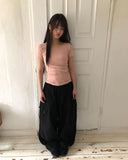 Karn Multi-Pocket Wide Cargo Pants