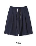 Dihen pin tuck bermuda pants
