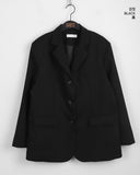 Tebbi Basic Boxy Oversized Fit Minimal Blazer Jacket