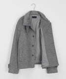 [unisex] Hyutani Wool Pocket Short Coat