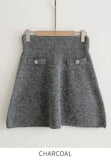 [Two-piece set] Sweety Wool Knit Cardigan Mini Skirt Set