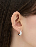 Champagne Moon Silver Gout Glint Earrings S