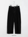 [unisex] Risch Pintuck Banding Stitch Denim Pants