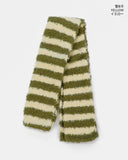 Siul Vintage Angora Striped Scarf Muffler