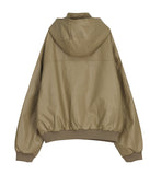 Lopa Hood Leather Padded Jacket