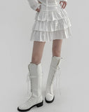 Rioul Tiered Mini Skirt