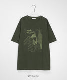 [unisex] Letico Cat Printing Short Sleeve Tee
