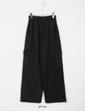 [unisex] Isol fleece banding brushed cargo pants