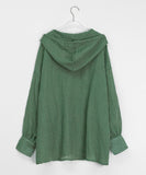 Miltu Summer See-through Hood Shirt
