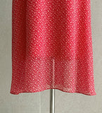 Heidi Zanflower Shirring Chiffon Long One Piece