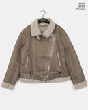 Syonti Overfit Belt Fleece Suede Mustang