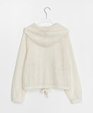Huuri Summer Punching Hood Zip-up Cardigan
