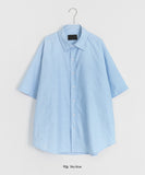 [unisex] Rimel Color Summer Over Short Sleeve Shirt