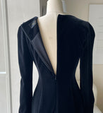 Mamon Velvet Square H Line One Piece (Belt Set)