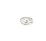 Plump Twist Silver Ring