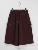 [unisex] Gineu Snap Button Bermuda Banding Pants