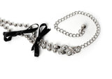 Ruchen ribbon ball chain belt