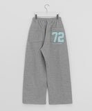 Maom Embroidered Banding Training Brushed Pants