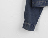 Donic Vintage Washing Pintuck Denim Cropped Jacket