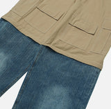 Match two-way cargo wide pants