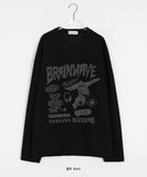 [unisex] Kraco Printing Knit Long Sleeve Tee