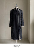 Edenic Color Matching Trench Coat
