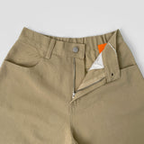 Curv cut line mega balloon fit banding cotton pants
