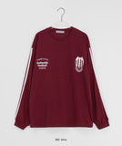 [Unisex] Trilded Track Print Over Long Sleeve Tee