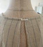 Blun Stripe Linen Sleeveless One Piece