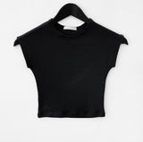 Keeper cap sleeve cropped T-shirt