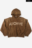 Archive dyeing crack overfit hoodie