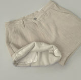 Corduroy Brushed Vertical Stripe A-line Winter Shorts