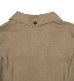 Saffy Linen Two Pocket Crop Jacket