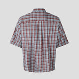 Heave Burgundy Check Short Sleeve Shirt