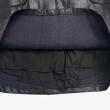 Tainna Crack Leather Skirt (Belt Set)