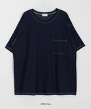 [unisex] Gyuk Stitch Over Short Sleeve Tee
