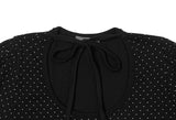 Riyoung Dot Short Sleeve Ribbon Puff T-shirt