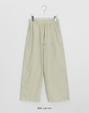 Rebom Lace Nylon Banding Wide Pants