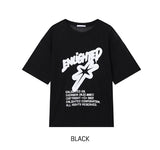Starry Printing See-through Short Sleeve Knit
