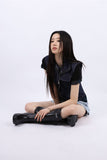 string long rain boots
