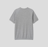Logan Ribbed Muscle Fit Henley Neck Short Sleeve T-shirt