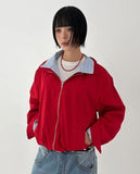 STRIPE COLLAR LAYERED JUMPER