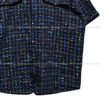 TOZ loose fit tweed half shirt