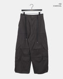 Myor big pocket strap cargo wide long pants