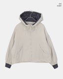 Nua check hooded overfit quilted padding