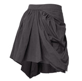 Asymmetrical Draped Layered Skirt
