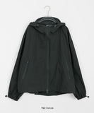 [unisex] Vincu Two-Way String Hood Pintuck Wind Jacket