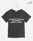 Sachin silver lettering round short sleeve T-shirt