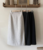 Belize Wool H-line Long Skirt