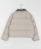 Kobani button check collar color matching padding